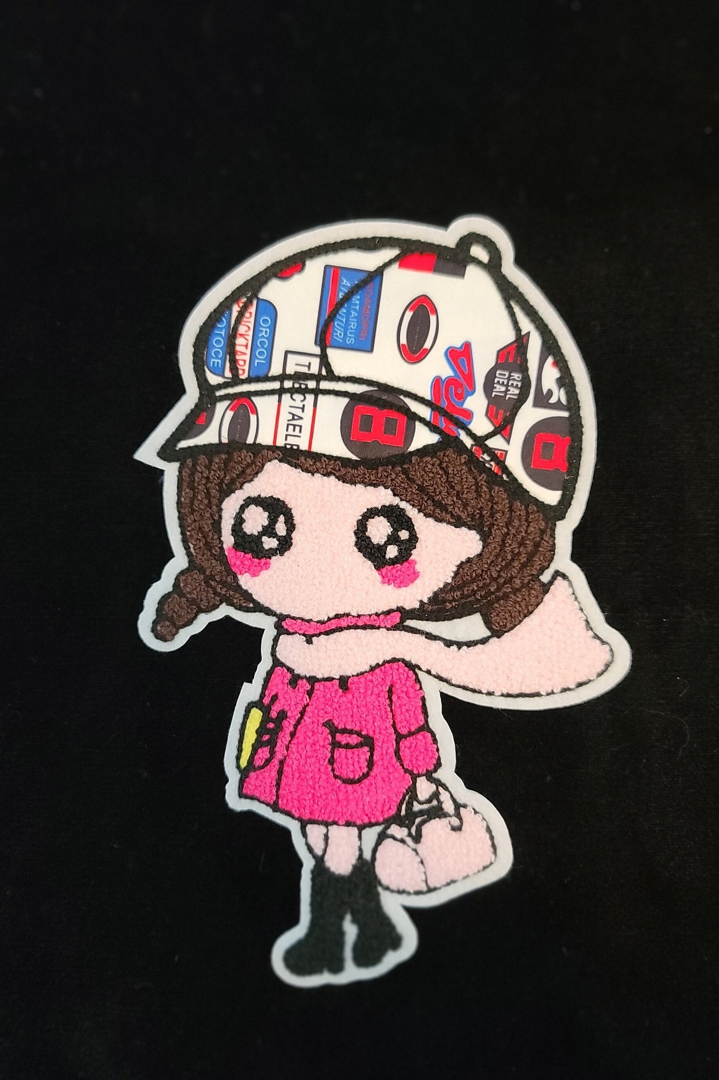 Traveling Girl Sew On Patch