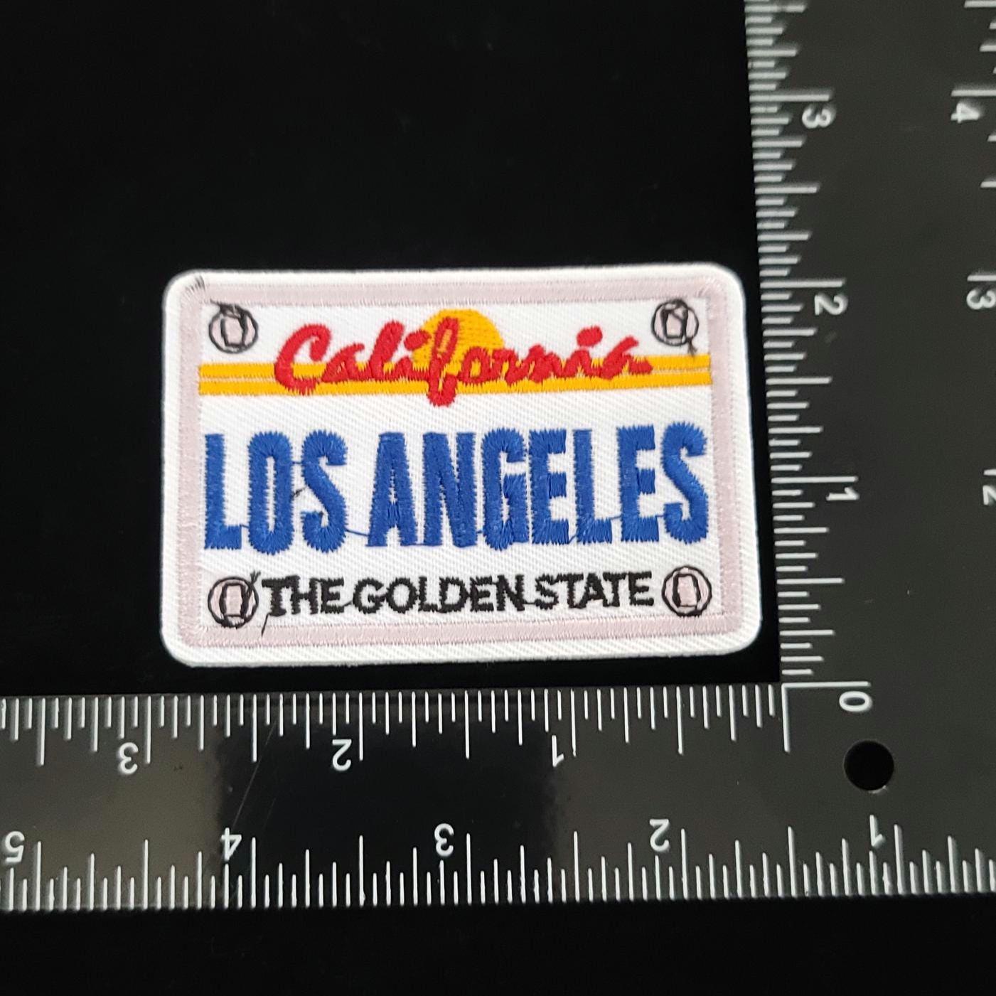 California License Plate Patch Set – Los Angeles, San Francisco, San Diego, Santa Monica, Santa Barbara – The Golden State Embroidered Souve