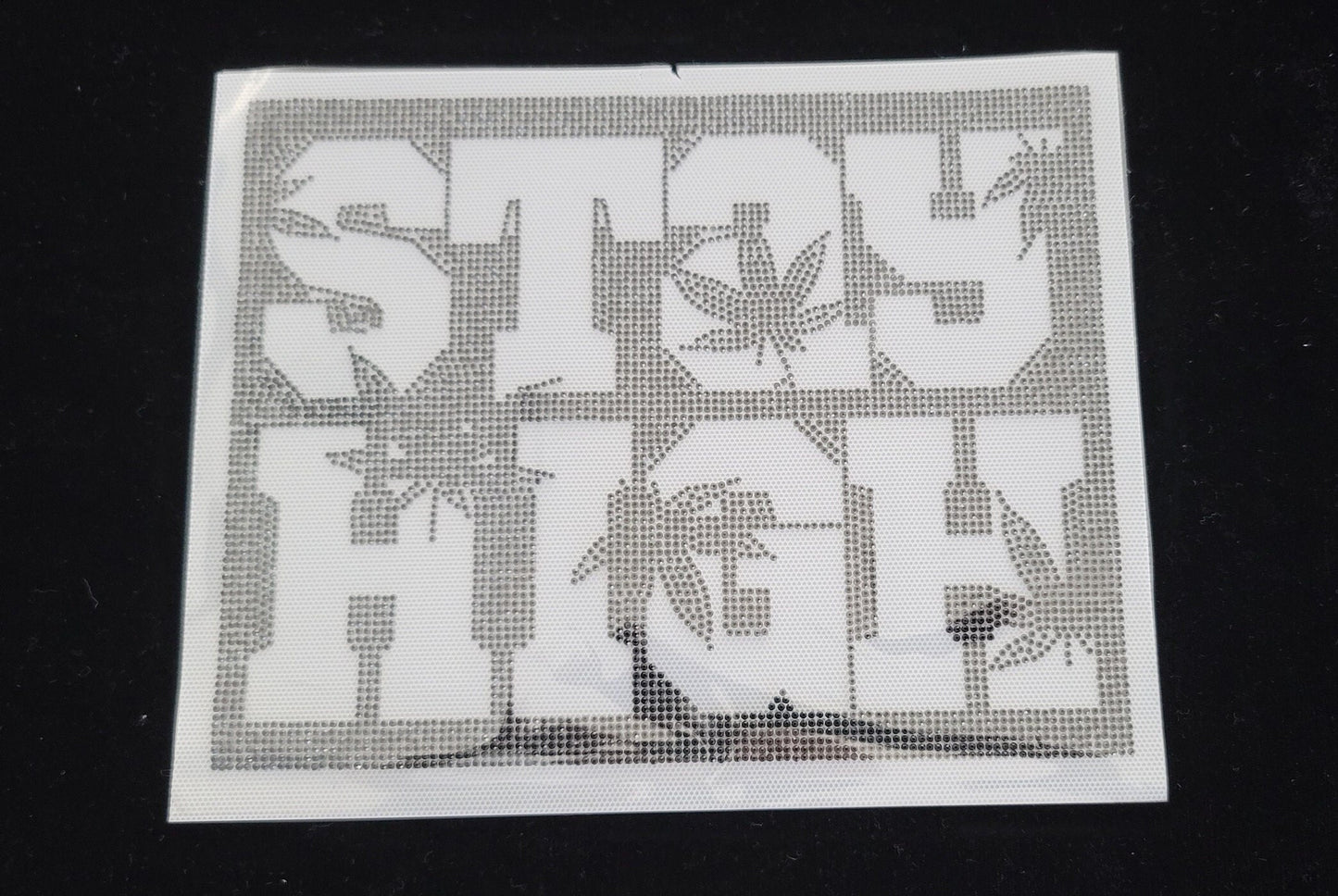 Stay High LA Rhinestone Patch