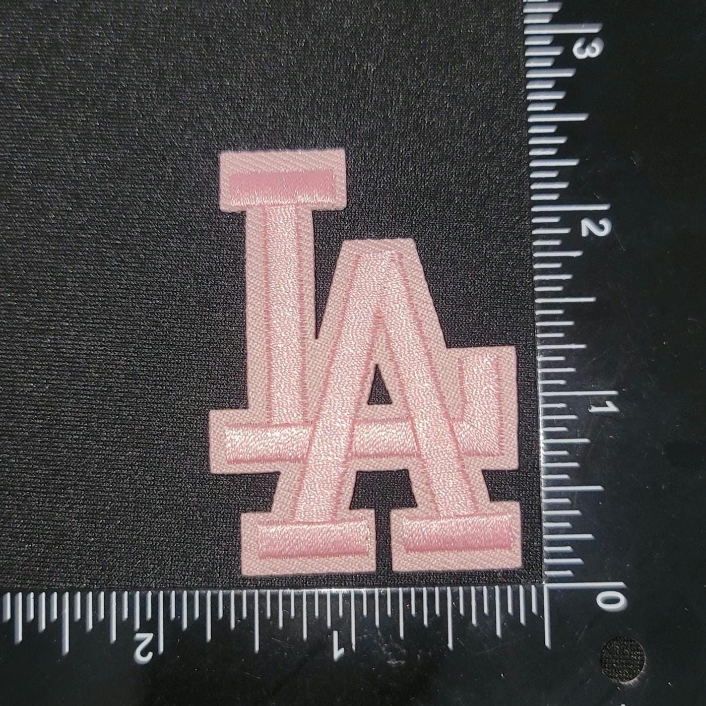 Pink City Initials Patch – 2.5 x 1.5 Inch Sew-On or Iron-On Patch | Soft Vibe Accent Patch | Small Embroidered Letter Patch