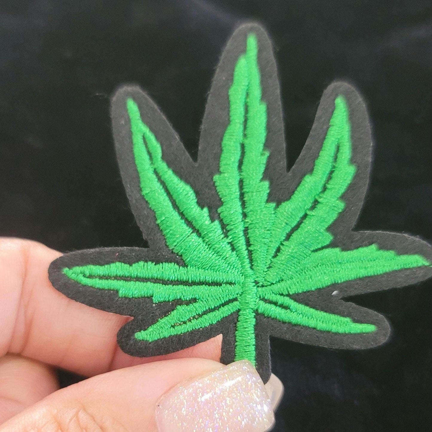 Marijuana Leaf Iron On Patch