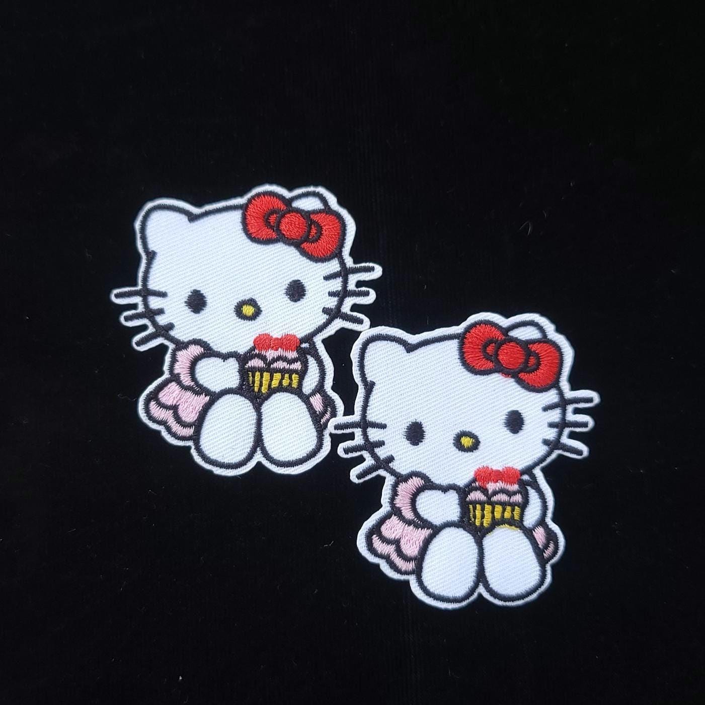 Whisker-licking Good: Hello Kitty Cupcake Delight Iron On Patch