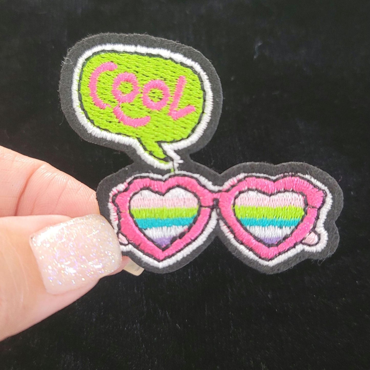 Cool Glasses Iron On Patch