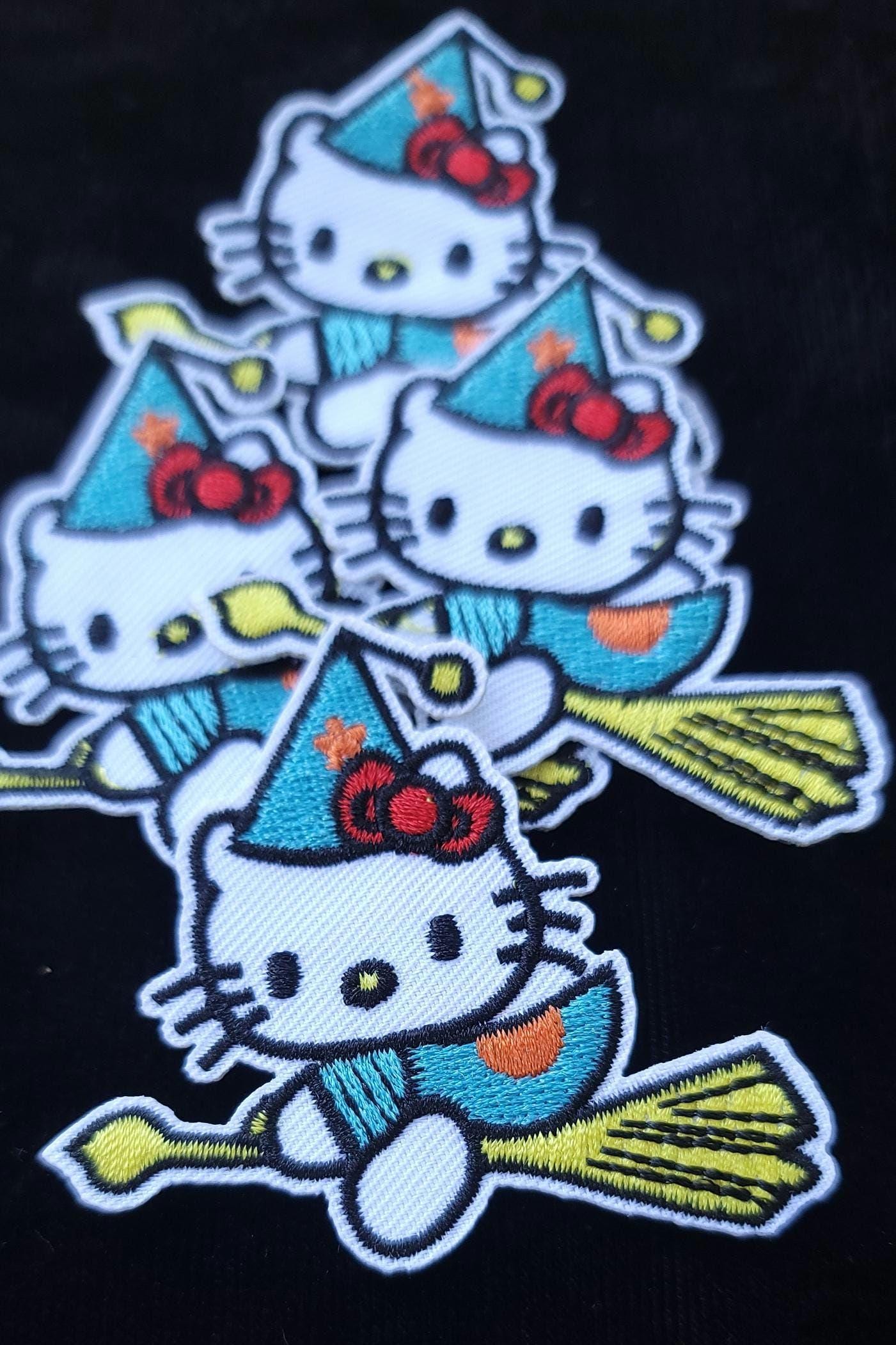 Witchy Kitty Iron On Patch