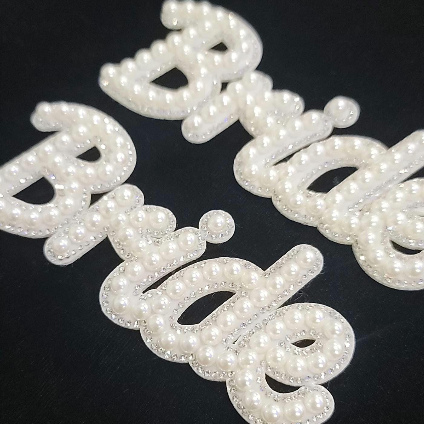 Bride Beaded Sew On Patch