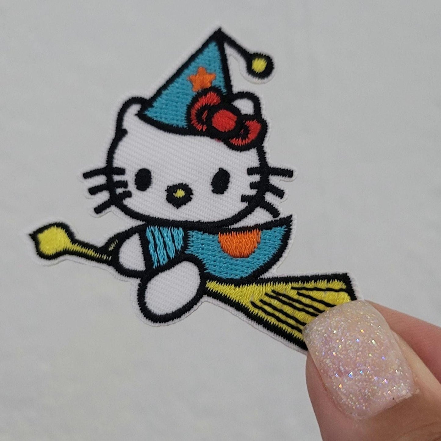 Witchy Kitty Iron On Patch