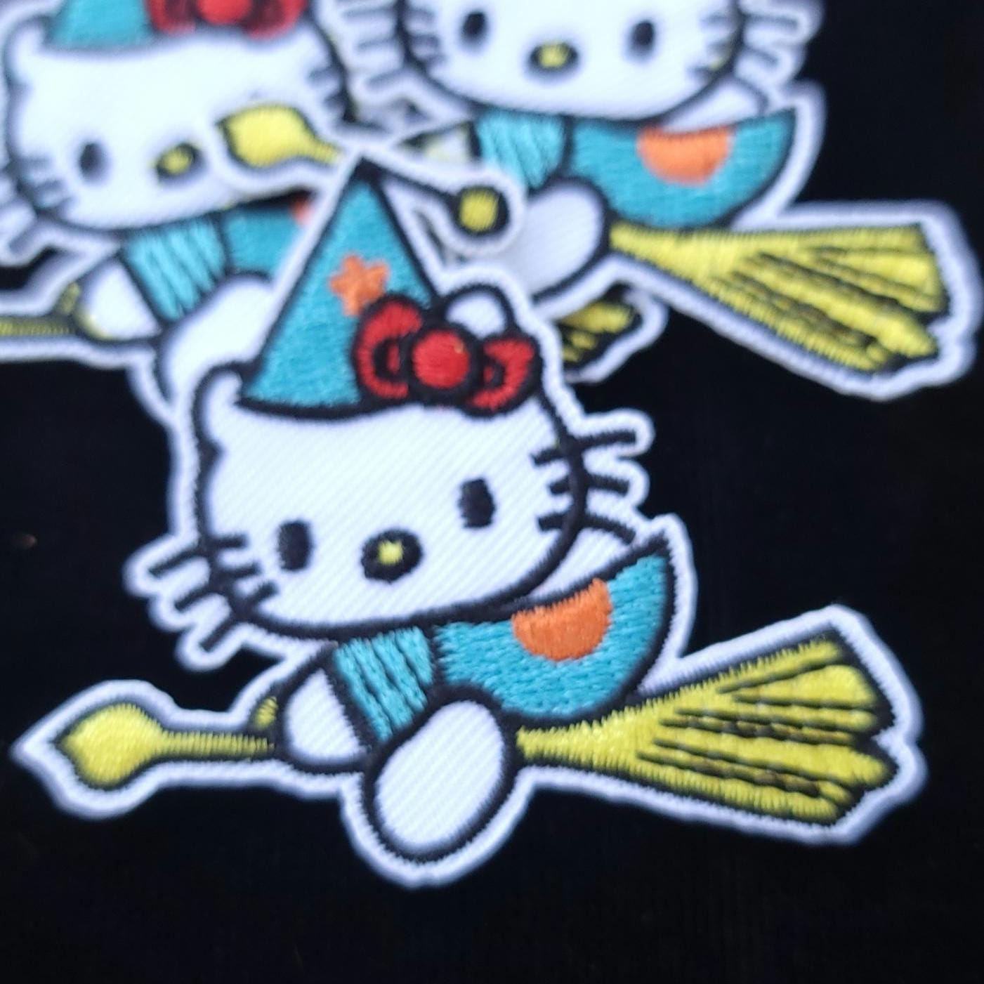 Witchy Kitty Iron On Patch