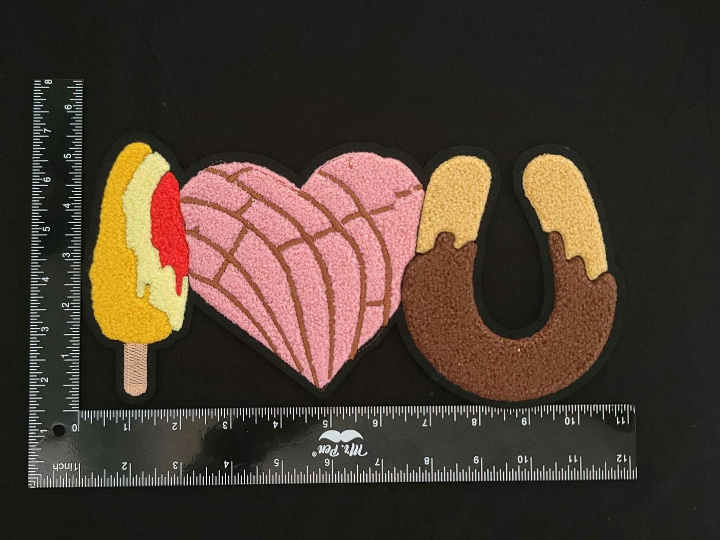Paleta Ice Cream Chenille Patch – Large 12" Iron-On Sew-On Applique | LA Street Snack Vibes