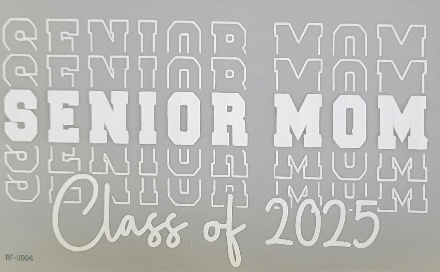 Class 2025 Senior Heat Transfer Decal