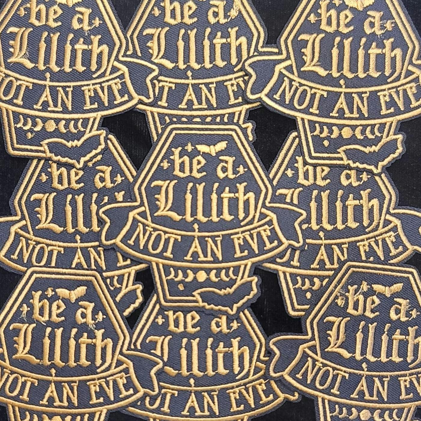Lilith Iron-On Patch – Feminine Power & Gothic Embroidery