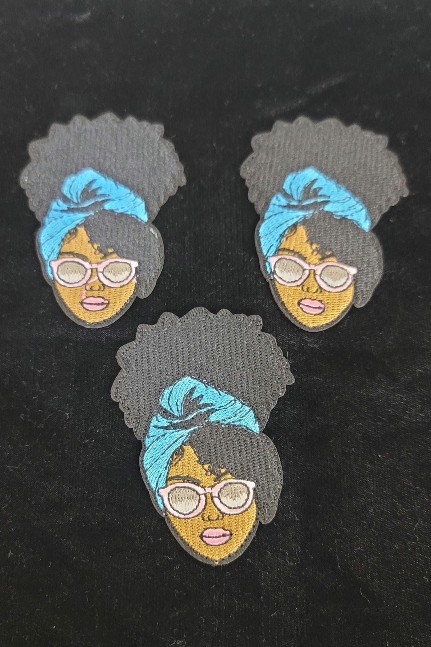 Afro Chic Embroidered Patch