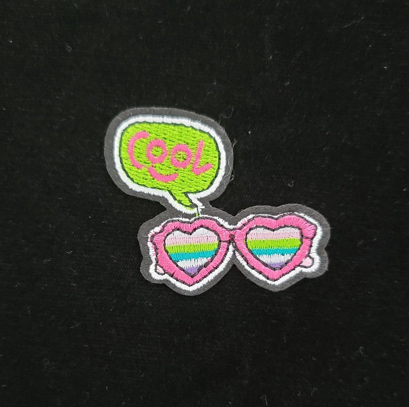 Cool Glasses Iron On Patch