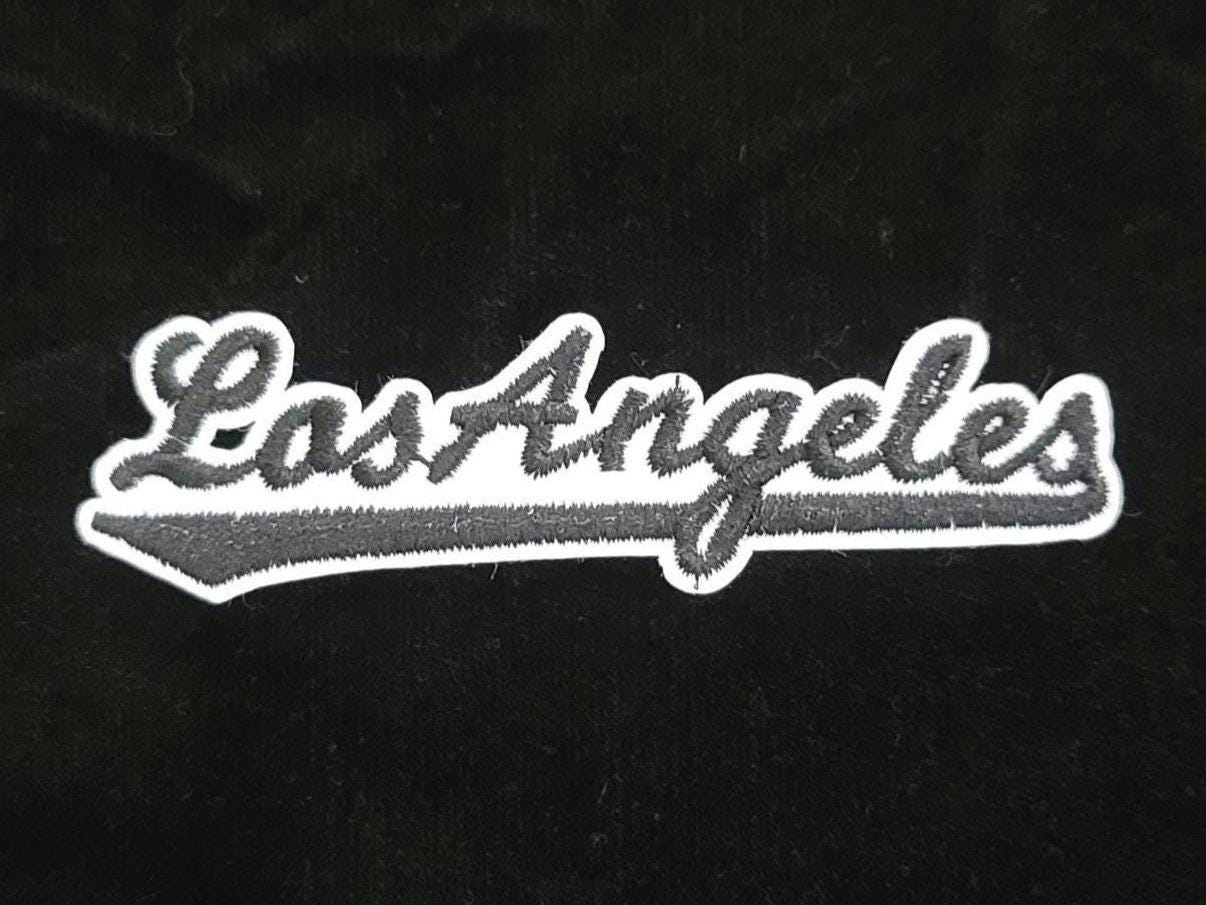 Los Angeles Blue Patch – 4x1 Inch Iron-On or Sew-On | California City Patch | West Coast Style | LA Accent Patch for Jackets & Bags
