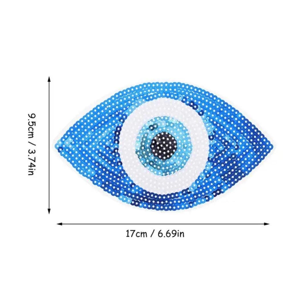 Sequins Evil Eye Patch