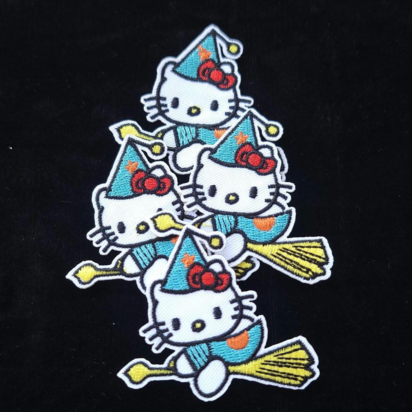Witchy Kitty Iron On Patch