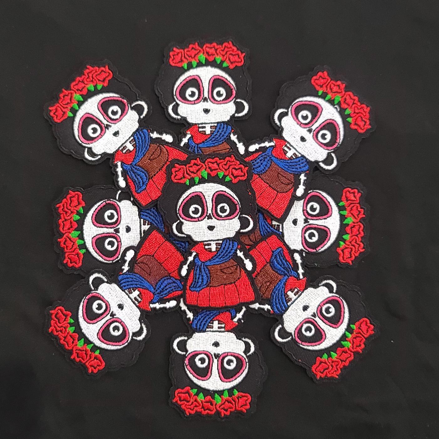 Sugar Skull Girl Patch | Day of the Dead Embroidered Iron On Patch | Dia de los Muertos Patch | Floral Skeleton Patch for Jackets & Bags