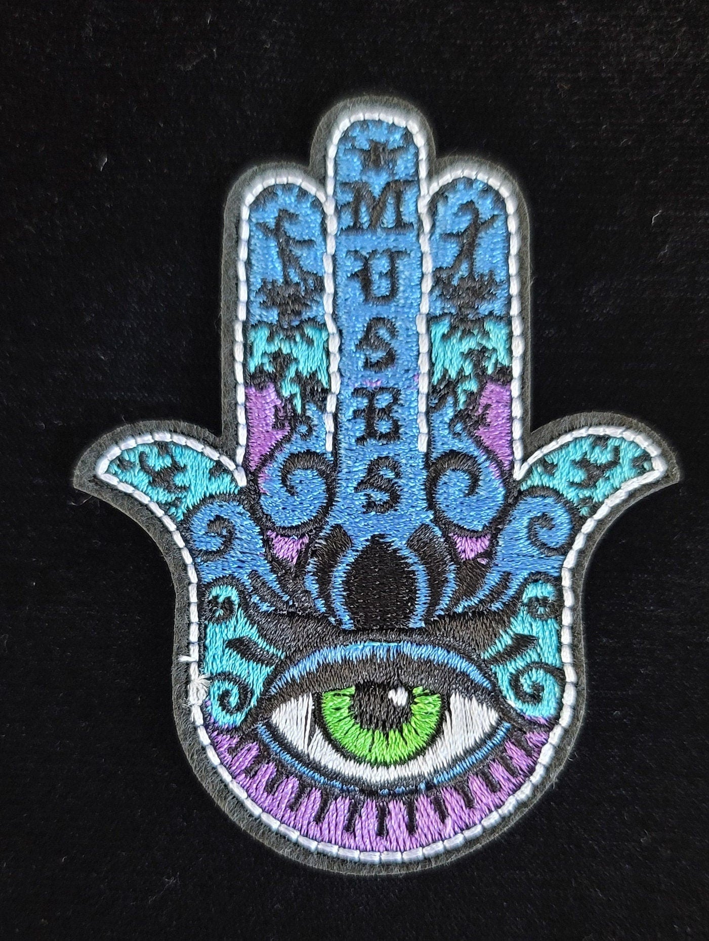 Spiritual Hamsa Hand-Eye Symbol for Protection Iron On patch
