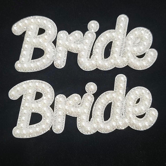 Bride Beaded Sew On Patch