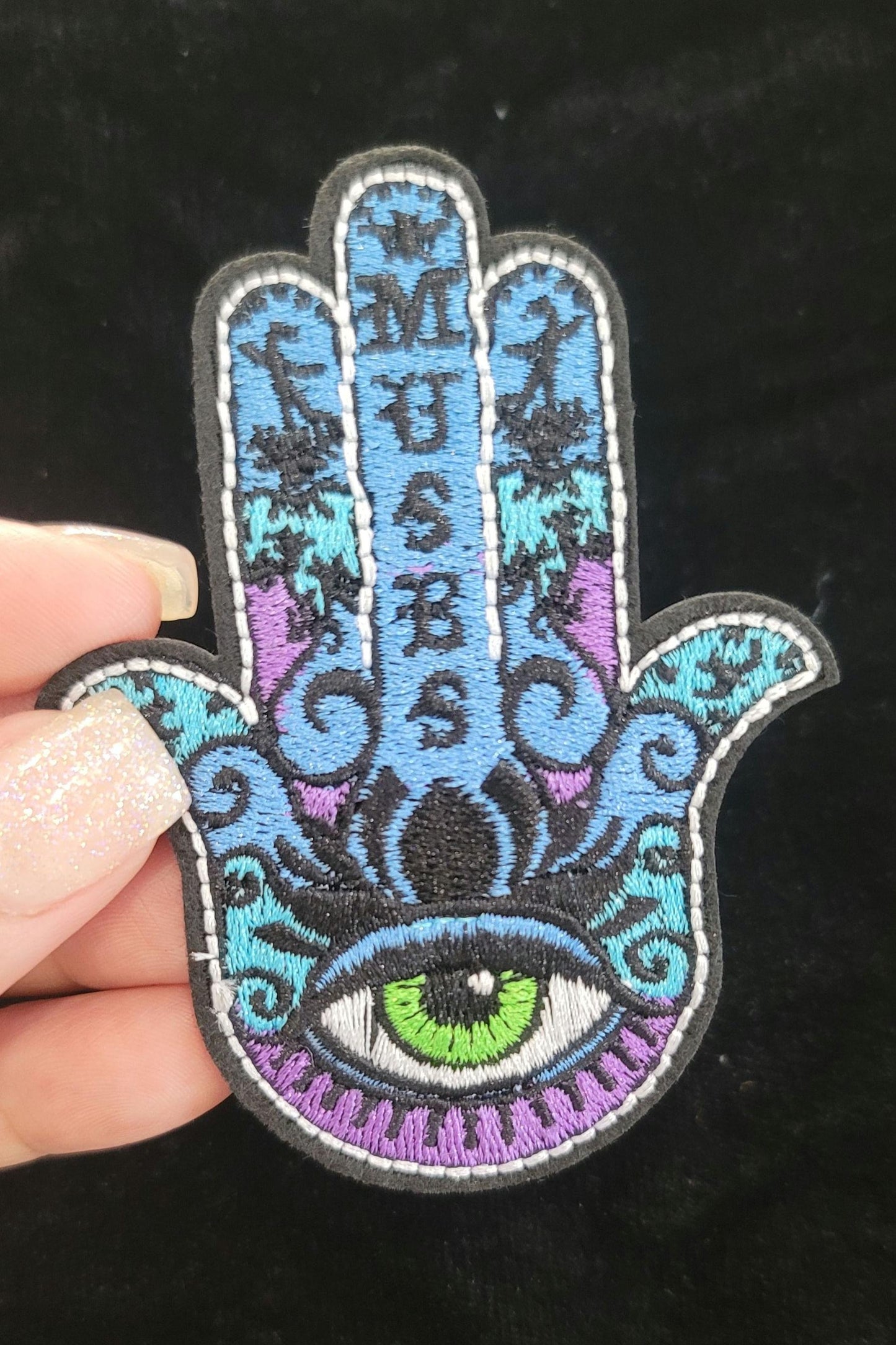 Spiritual Hamsa Hand-Eye Symbol for Protection Iron On patch