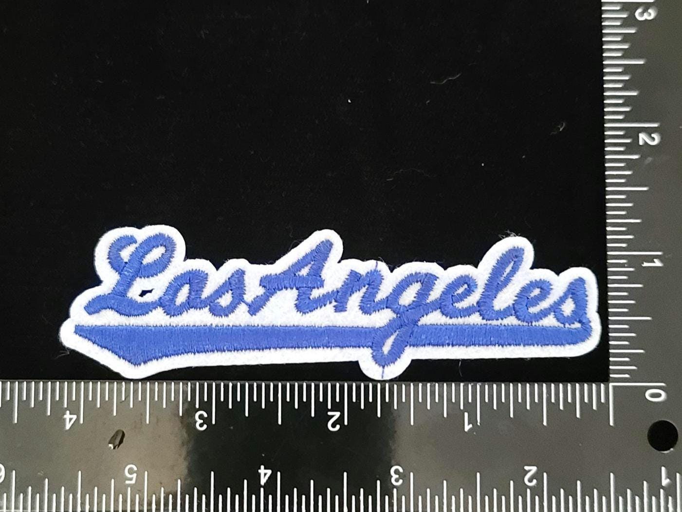 LA Patch Set – 4x6 Inch Blue LA Patch + "Los Angeles" Iron-On Patch | California Patch Duo | West Coast Vibes | Sew or Iron On
