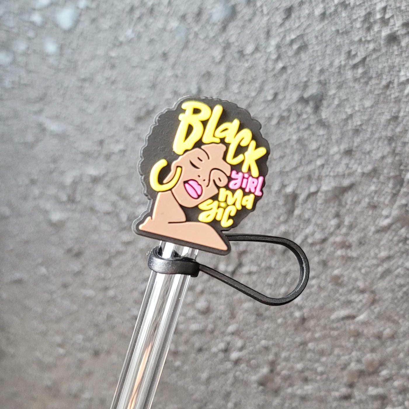 Straw Toppers – Reusable Straws with Afrocentric Designs, Cute & Trendy Drink Accessories