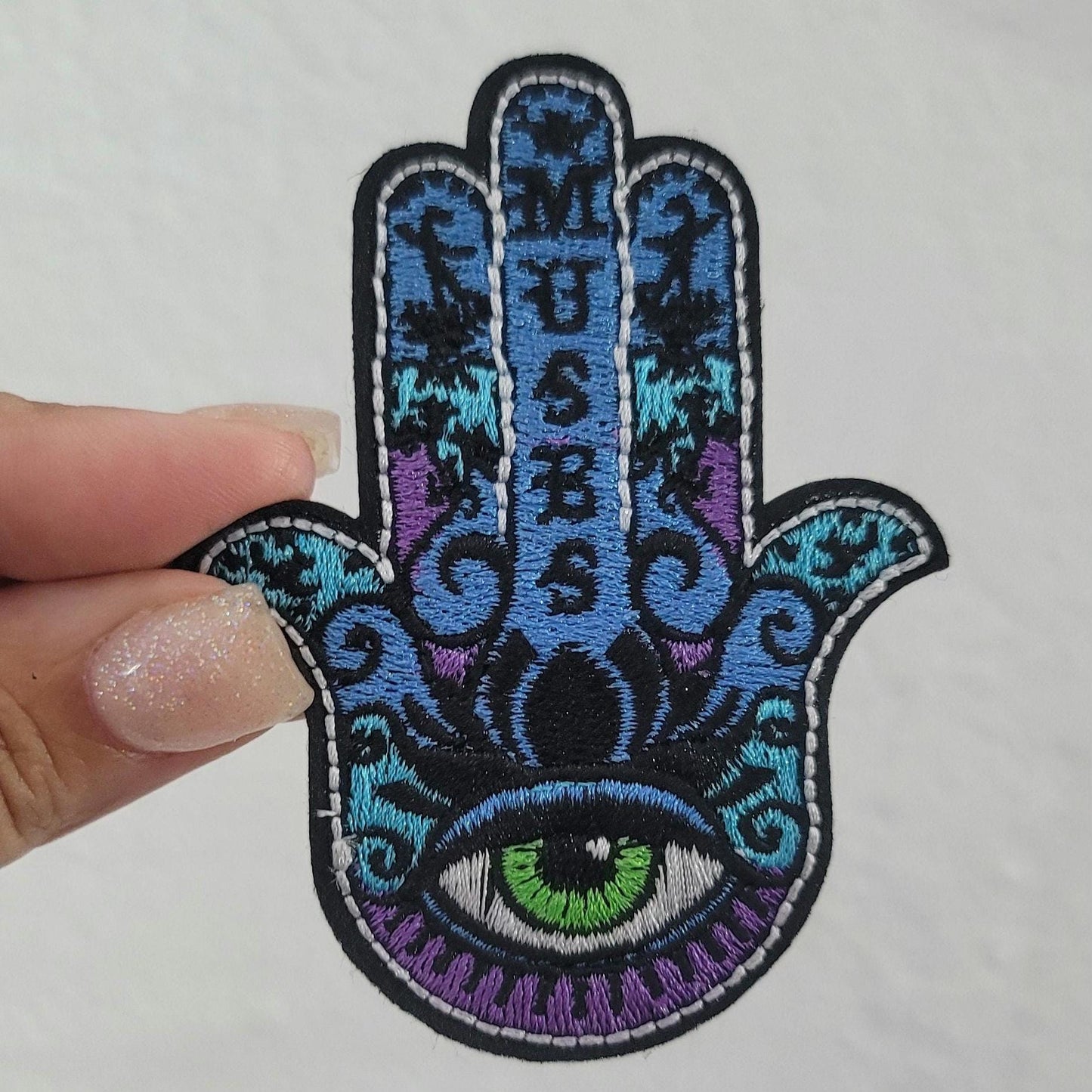 Spiritual Hamsa Hand-Eye Symbol for Protection Iron On patch