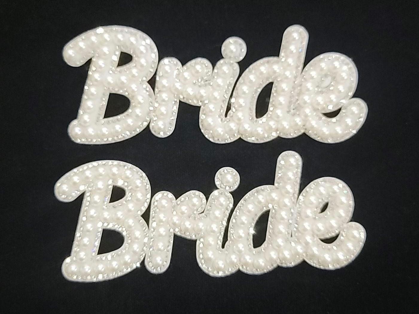 Bride Beaded Sew On Patch