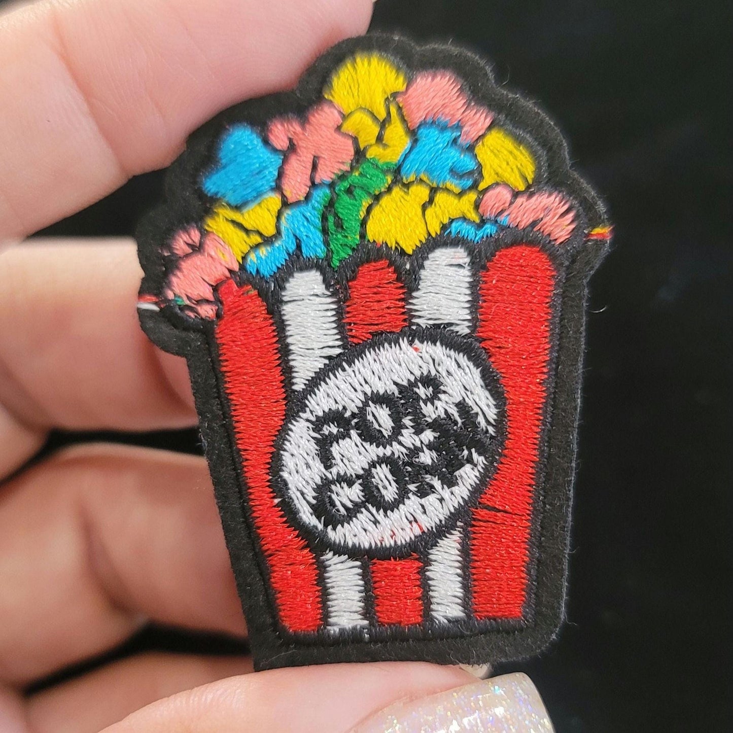 Popcorn Iron On Patch