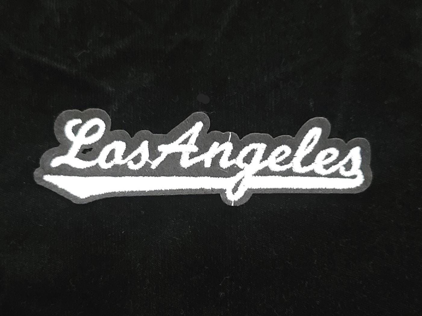 Los Angeles Blue Patch – 4x1 Inch Iron-On or Sew-On | California City Patch | West Coast Style | LA Accent Patch for Jackets & Bags
