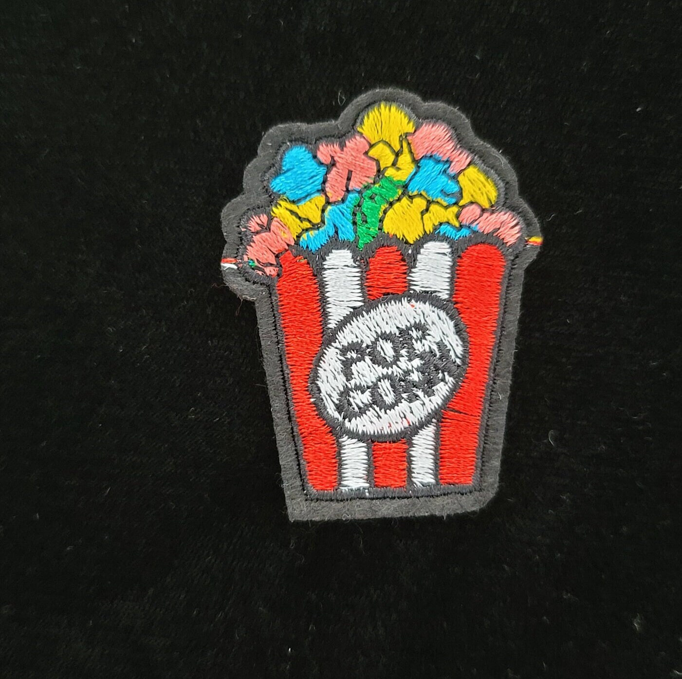 Popcorn Iron On Patch