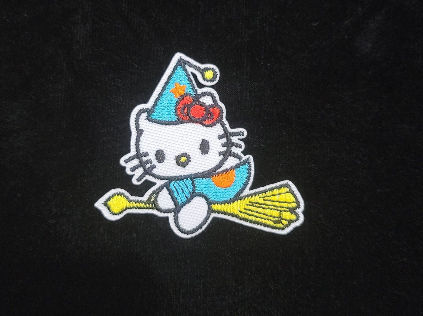 Witchy Kitty Iron On Patch