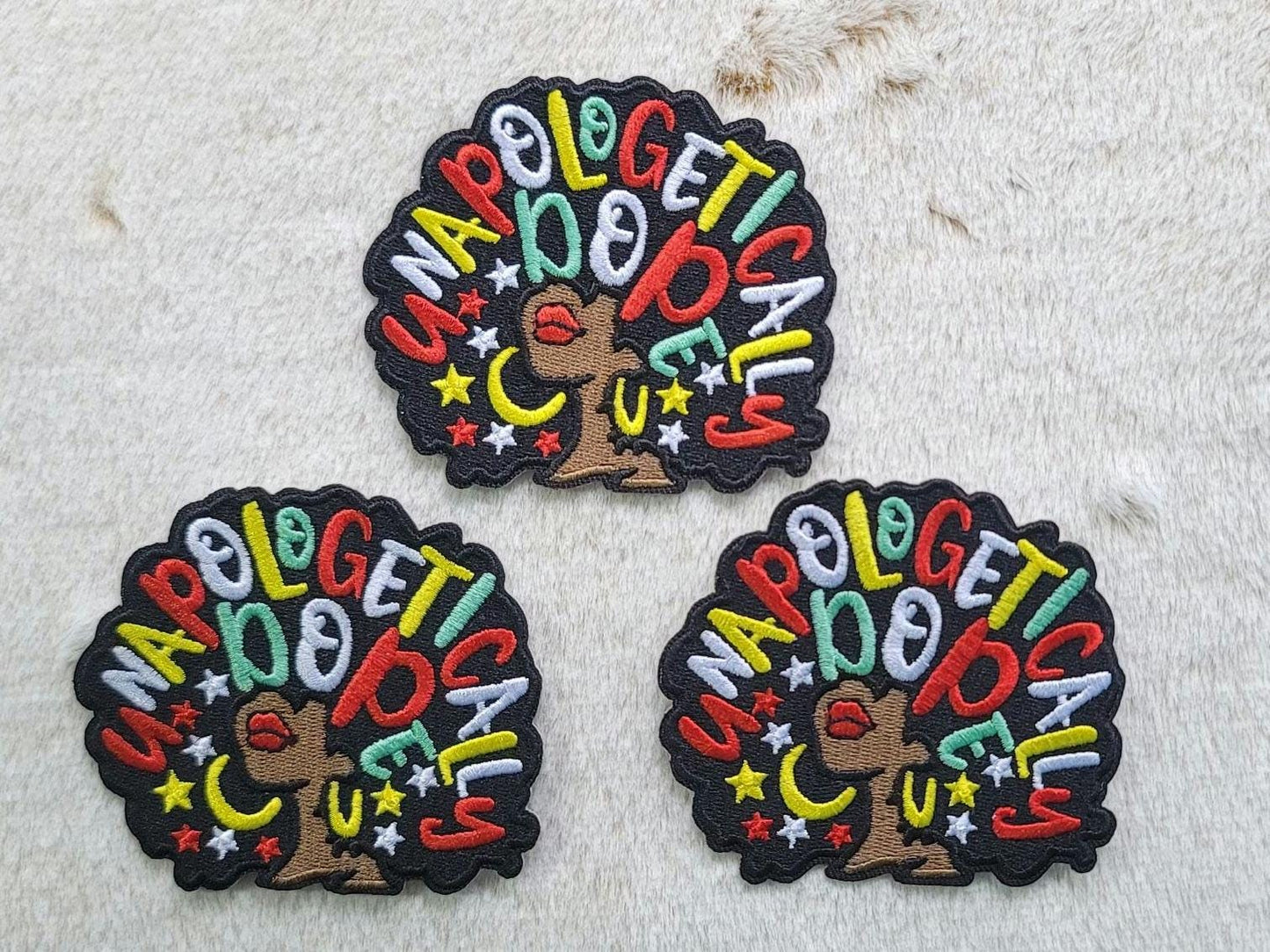 Unapologetically Dope Letter Head Iron On Patch