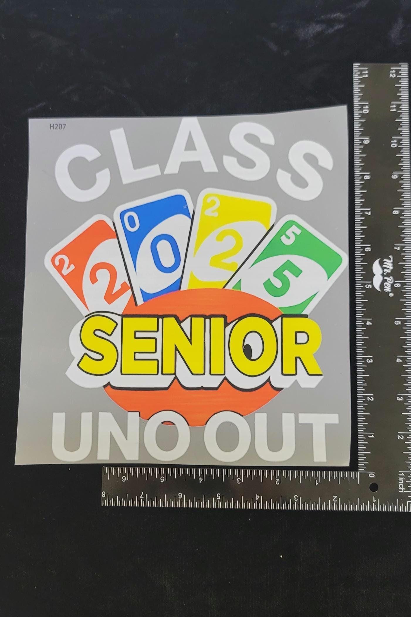 Class 2025 Senior Heat Transfer Decal