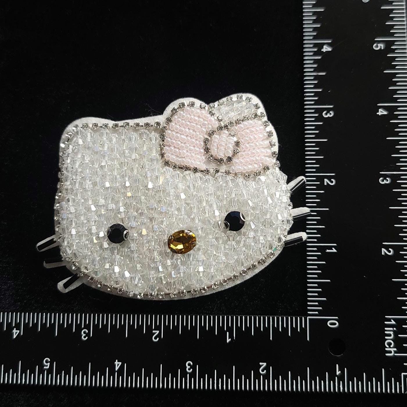 HK Kitty Hand Stitch Sew-On/Glue Patch