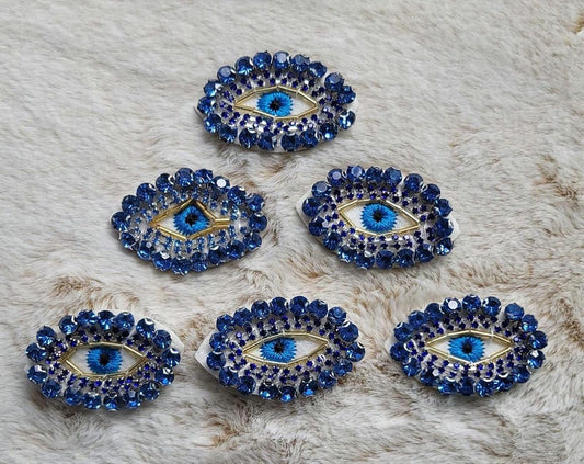 Evil Eye Crystal Rhinestone Patch